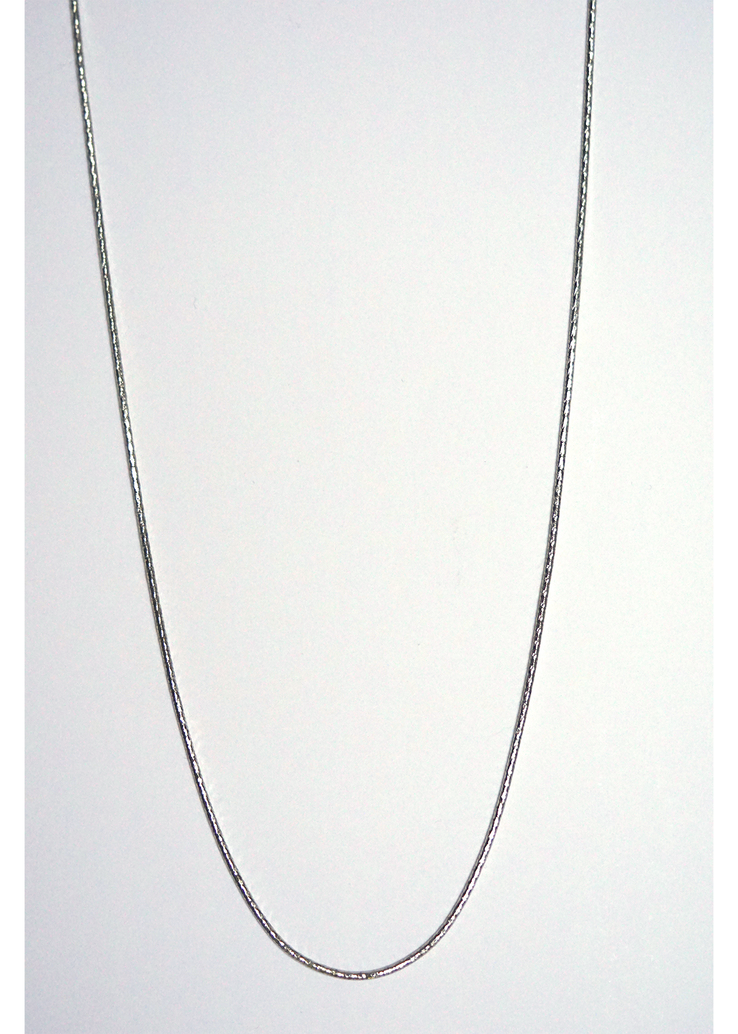 Minimalist Sterling Silver Snake Chain with Patterns - Elegant 18-Inch Silver Necklace - Hypoallergenic & Waterproof